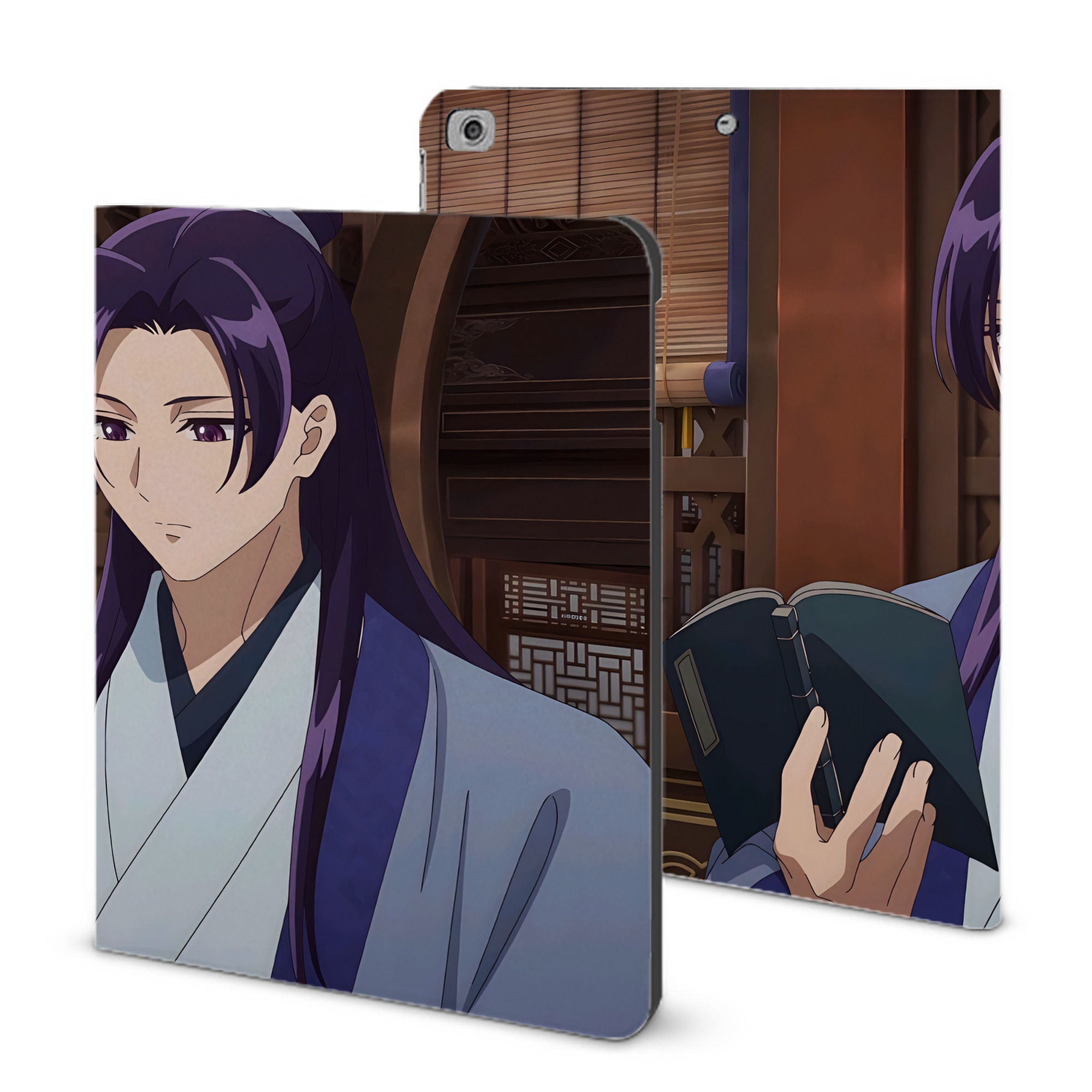 （画像用） 薬屋のひとりごと The Apothecary Diaries IPad ケース ブック型 PUレザー TPU 耐衝撃 軽量 薄型 ペン収納なし 全面保護 IPad 各モデル対応